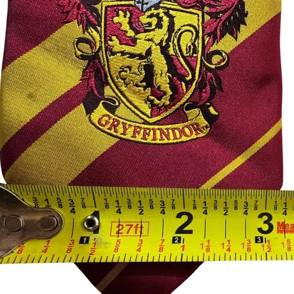 Harry Potter Gryffindor House Crest‎ Tie Striped Polyester Burgundy Gold